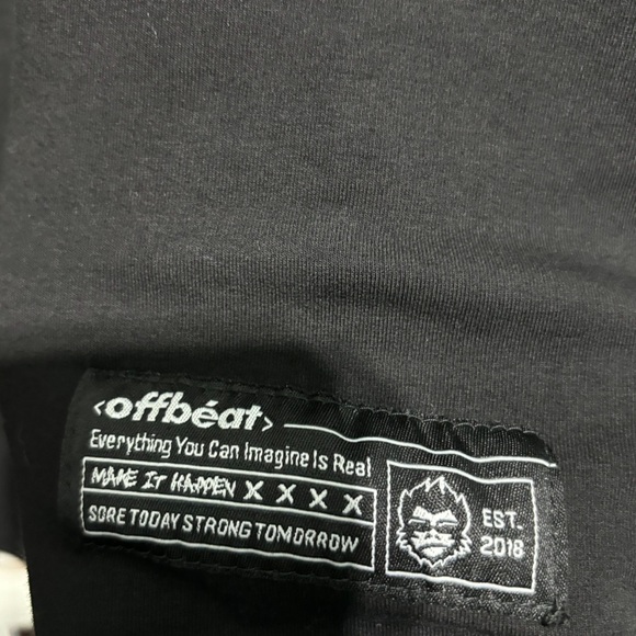 Off Beat Men’s size medium Hoodie, black, NWOT - Picture 5 of 9